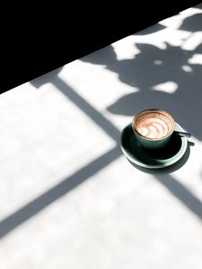 Preview wallpaper coffee, drink, cup, shadow