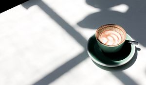 Preview wallpaper coffee, drink, cup, shadow