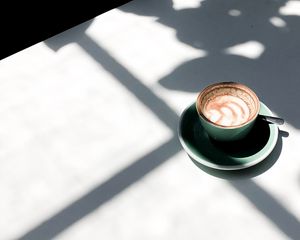 Preview wallpaper coffee, drink, cup, shadow