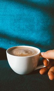 Preview wallpaper coffee, drink, cup, hand