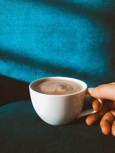 Preview wallpaper coffee, drink, cup, hand