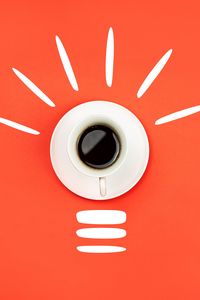 Preview wallpaper coffee, drink, cup, light bulb