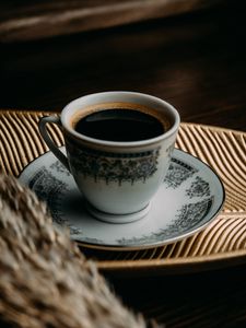 Preview wallpaper coffee, drink, cup, bouquet