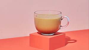 Preview wallpaper coffee, drink, cup, minimalism, pink