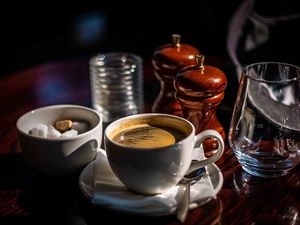 Preview wallpaper coffee, drink, cup, aesthetics