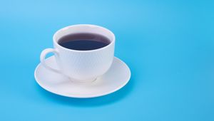 Preview wallpaper coffee, drink, cup, saucer, blue
