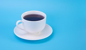 Preview wallpaper coffee, drink, cup, saucer, blue