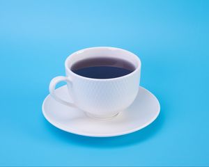 Preview wallpaper coffee, drink, cup, saucer, blue