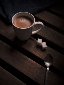 Preview wallpaper coffee, drink, cup, sugar