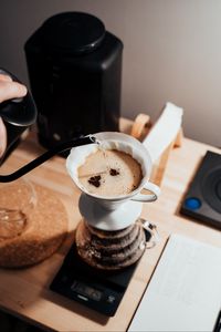 Preview wallpaper coffee, drink, foam, kettle, pitcher