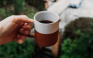 Preview wallpaper coffee, drink, mug, breakfast, hand