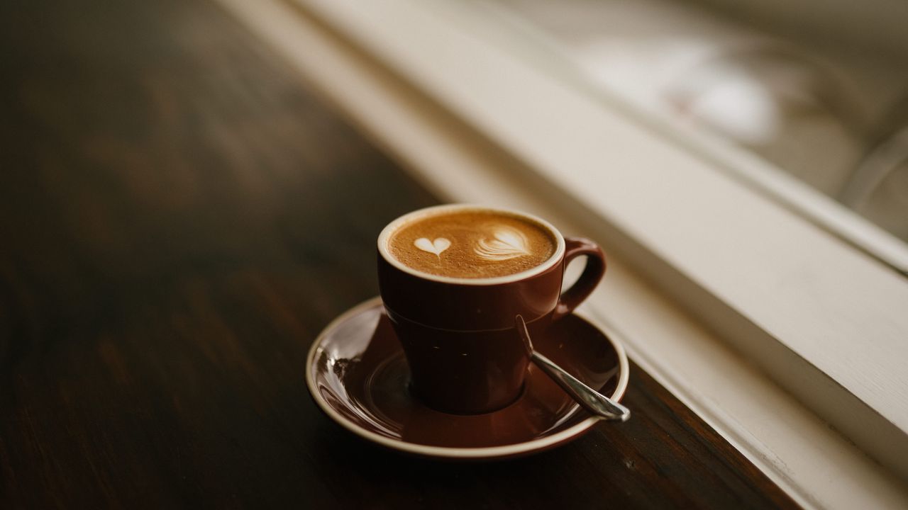 Wallpaper coffee, espresso, cappuccino, cup, foam