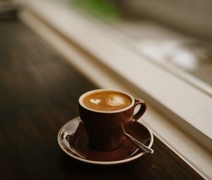 Preview wallpaper coffee, espresso, cappuccino, cup, foam