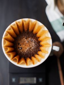 Preview wallpaper coffee, filter, cup