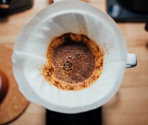 Preview wallpaper coffee, filter, cup, drink