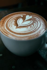 Preview wallpaper coffee, foam, cappuccino, cup, caffeine