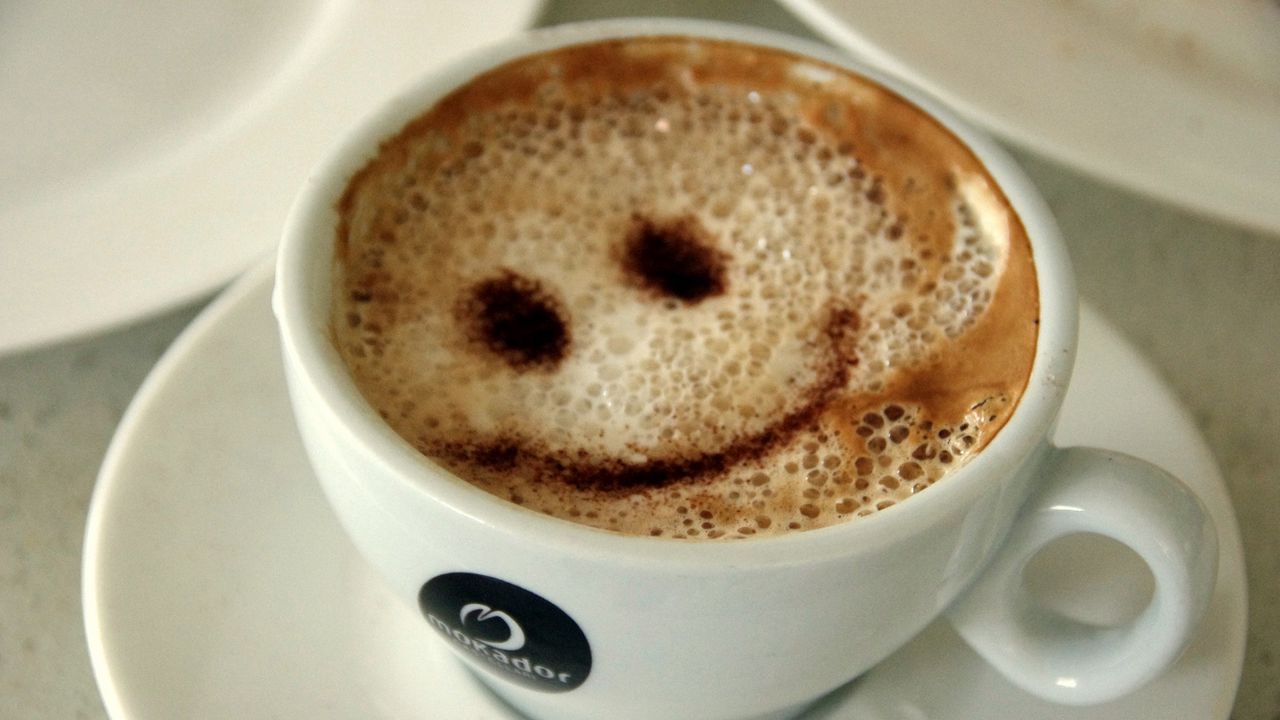 Wallpaper coffee, foam, cappuccino, drink