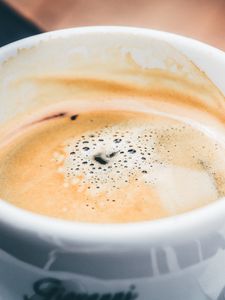 Preview wallpaper coffee, foam, cup