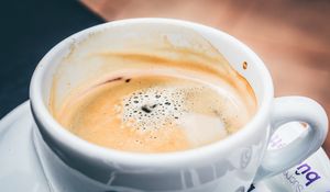 Preview wallpaper coffee, foam, cup