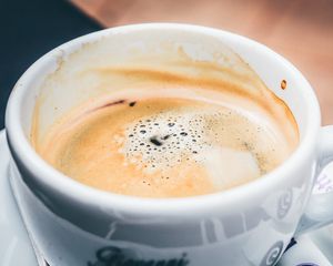 Preview wallpaper coffee, foam, cup