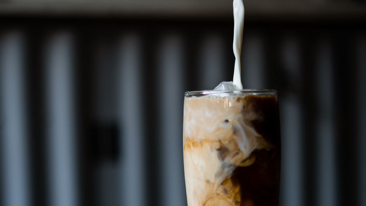 Wallpaper coffee, glass, coffee beans