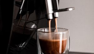 Preview wallpaper coffee, glass, coffee machine, drink
