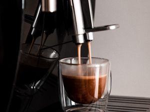 Preview wallpaper coffee, glass, coffee machine, drink