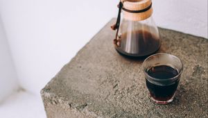 Preview wallpaper coffee, glass, drink