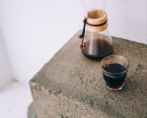 Preview wallpaper coffee, glass, drink