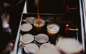 Preview wallpaper coffee, glasses, drink