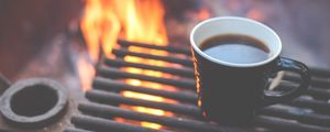 Preview wallpaper coffee, grill, cup