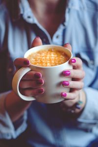 Preview wallpaper coffee, hands, cup, manicure