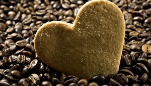 Preview wallpaper coffee, heart, liver, love