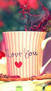 Preview wallpaper coffee, i love you, cup