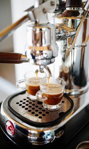 Preview wallpaper coffee machine, espresso, coffee, drink, cups