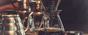 Preview wallpaper coffee maker, coffee, dishes