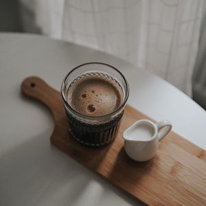 Preview wallpaper coffee, milk, cup, drink, foam