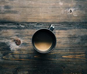 Preview wallpaper coffee, mug, table, wooden