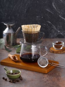 Preview wallpaper coffee pot, coffee, drink, coffee beans