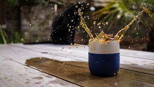 Preview wallpaper coffee, tea, mug, splashes, drink