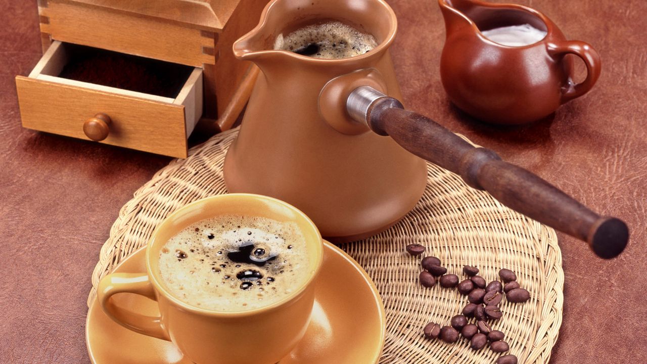 Wallpaper coffee, turk, drink, cup, grains