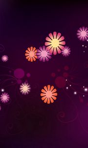 Preview wallpaper color, background, petals, abstract