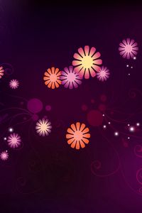 Preview wallpaper color, background, petals, abstract