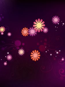 Preview wallpaper color, background, petals, abstract