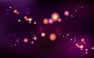 Preview wallpaper color, background, petals, abstract