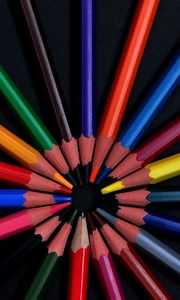 Preview wallpaper colored pencils, colorful, pencils, sharpened