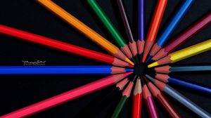 Preview wallpaper colored pencils, colorful, pencils, sharpened