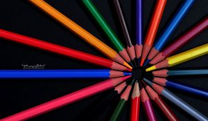 Preview wallpaper colored pencils, colorful, pencils, sharpened