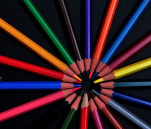 Preview wallpaper colored pencils, colorful, pencils, sharpened