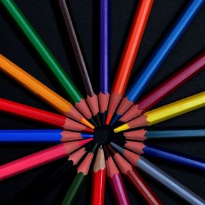 Preview wallpaper colored pencils, colorful, pencils, sharpened